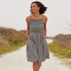 United by Blue Organic Smocked Patchwork Dress, L